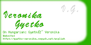 veronika gyetko business card